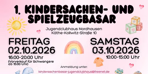 1. Kindersachen-Spielzeugbasar 