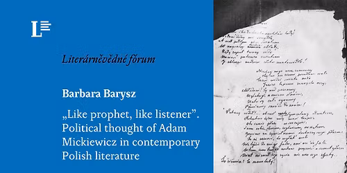 Barbara Barysz \u2013 \u201eLike prophet, like listener\u201d