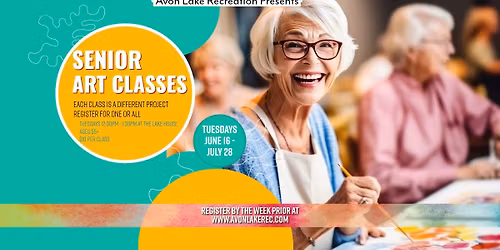 Avon Lake Senior Summer Art Classes at the Lake House    