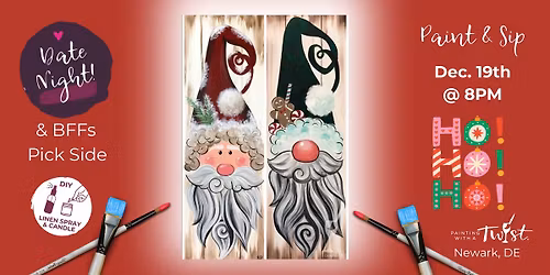 \ud83c\udfa8 Friday Paint & Sip \u2013 in Newark, DE - Farmhouse Christmas (Pick One)