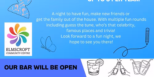 Elmscroft Saturday Quiz Night - 15th November