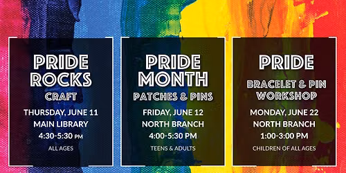 Pride ROCKS! Craft (All ages) — Peoria Public Main Library, 107 NE Monroe St., Peoria IL
