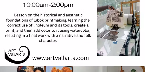 Mexican Printmaking Art Experience with  Alejandro Barreto 