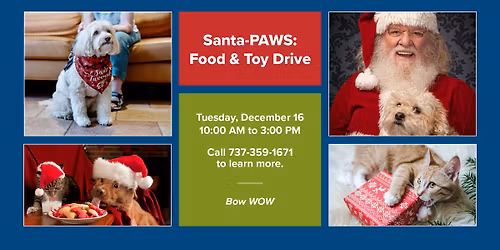 Santa PAWS Food & Toy Drive