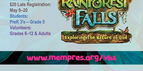 \u201cRainforest Falls\u201d VBS