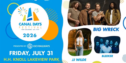 Canal Days Concert Series - Friday, July 31, 2026