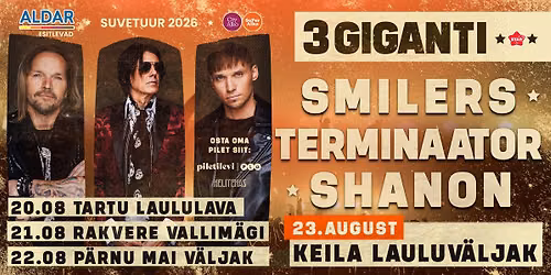 3 GIGANTI: TERMINAATOR-SMILERS-SHANON \/\/ 23.08 KEILA