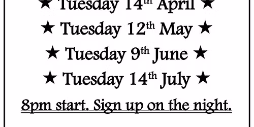 Second Tuesday Poetry Open Mic