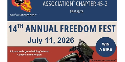 14TH Annual Freedom Fest 2026 Harley Street Glide Raffle