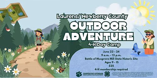 Laurens\/ Newberry 4-H Outdoor Adventure Day Camp 2026