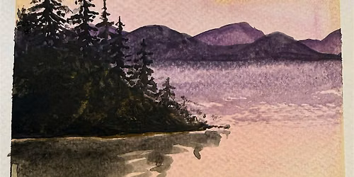 A study in reflections- Watercolor class