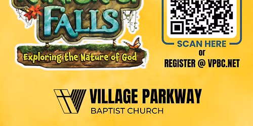 VBS Rainforest Falls at Village | July 19-23 from 6-8:30pm