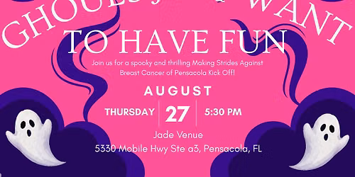 Ghouls Just Want To Have Fun-Making Strides of Pensacola Kick Off