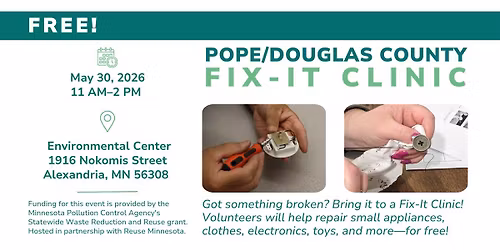 Pope\/Douglas Solid Waste Management Fix-It Clinic