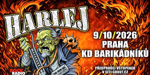 Harlej - 9.10.2026 - Praha - KD Barik\u00e1dn\u00edk\u016f - Tak jdem d\u00e1l tour