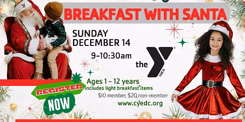 Breakfast with Santa at the Ridley Area YMCA
