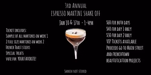 3rd Annual Espresso Martini Shakoff!