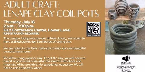 Adult Craft: Lenape Clay Coil Pots