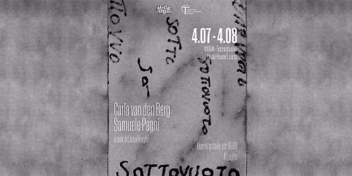 SOTTOVUOTO non \u00e8 una mostra. \u00c8 una condizione.