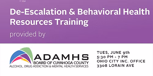 De-Escalation & Behavioral Health Resources Training