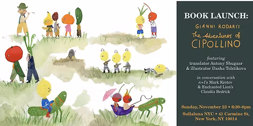 BOOK LAUNCH - GIANNI RODARI: The Adventures of Cipollino