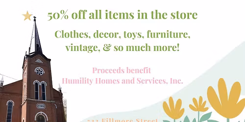 Second Saturday Sale at the Fresh Start Thrift Store 