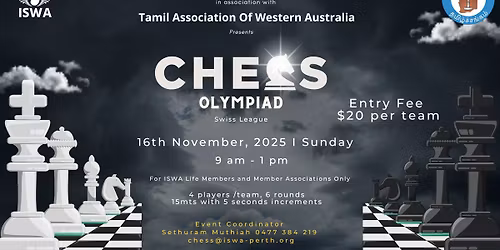\u265f\ufe0f ISWA Chess Olympiad \u2013 Swiss League 2025 \u265f\ufe0f