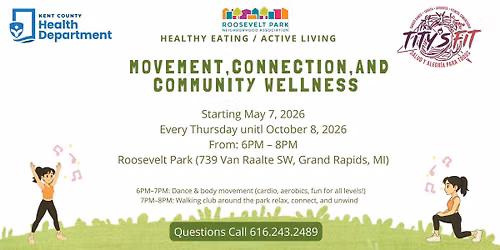 Walking & Exercise Club \/ Club de caminata y ejercicio (Roosevelt Park) 