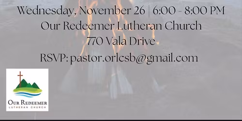 Thanksgiving Eve Bonfire Devotion