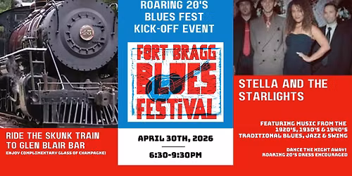 Roaring 20's Kick Off Event with Ride on the Skunk Train!