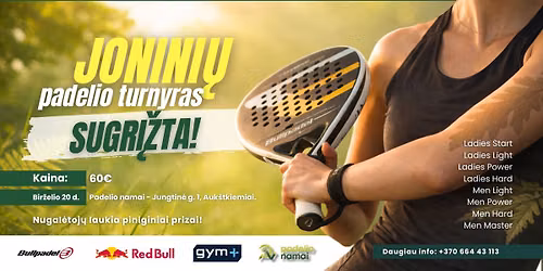 Joninių Padelio Turnyras 2026 — Jungtinė g. 1 , Klaipeda, Lithuania