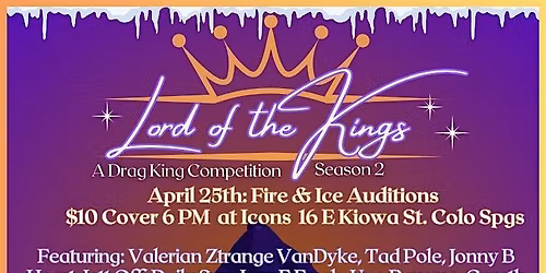 LORD OF THE KINGS KICKOFF - A Drag King Competition by Mario Wanna