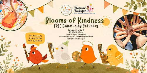 Blooms of Kindness: A Free Community Art Morning and Care Drive