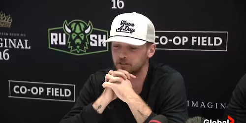 Parking Buffalo Bandits at Saskatchewan Rush