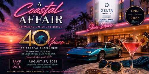 A Coastal Affair: Delta Virginia Beach's 40th Anniversary Party