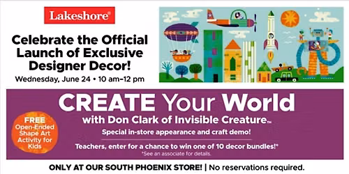 FREE KIDS EVENT: CREATE Your World with Don Clark of Invisible Creature\u2122