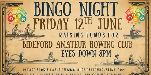 Bingo Night raising funds for Bideford Amateur Rowing Club