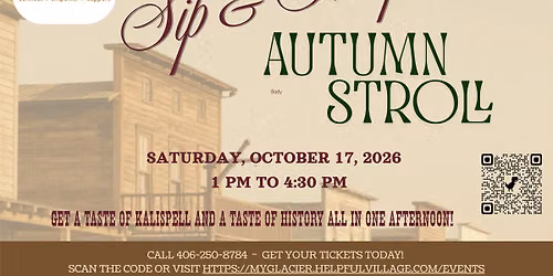 Sip & Sample Autumn Stroll