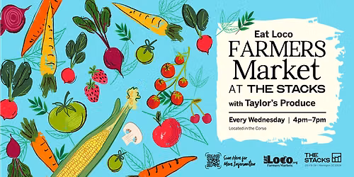 Eat Loco Farmers Market at The Stacks with Taylor's Produce