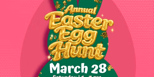 Annual FREE Easter bunny photos and egg hunt 