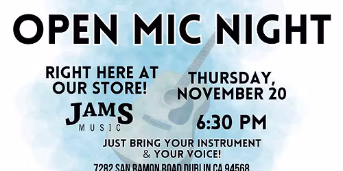 November Open Mic Night #2