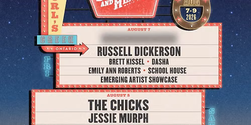 2026 Boots and Hearts Music Festival - 3 Day Pass at Burls Creek Event Grounds