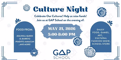 Culture Night Fundraiser at GAP School