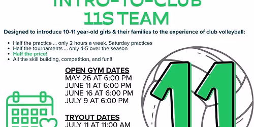 KC Dominance, 11-12s Open Gym