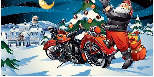Santa Rides a Harley