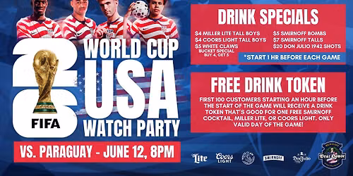 USA vs. Paraguay World Cup Watch Party