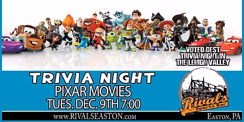 Trivia Night: Pixar Movies