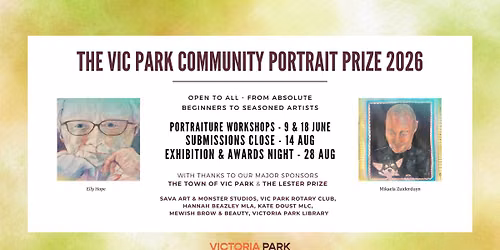 VPCC: The Vic Park Community Portrait Prize 2026: Artist Submissions