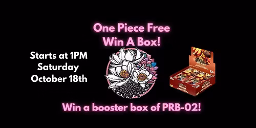 One Piece Free Win A Box