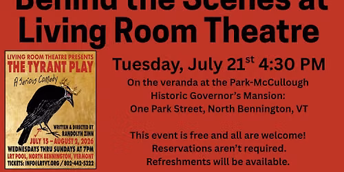 Behind the Scenes at Living Room Theatre
